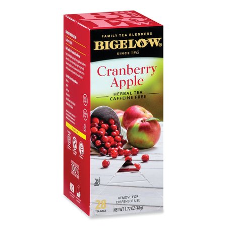 BIGELOW Cranberry Apple Herbal Tea, 28/Box, PK28 RCB004001